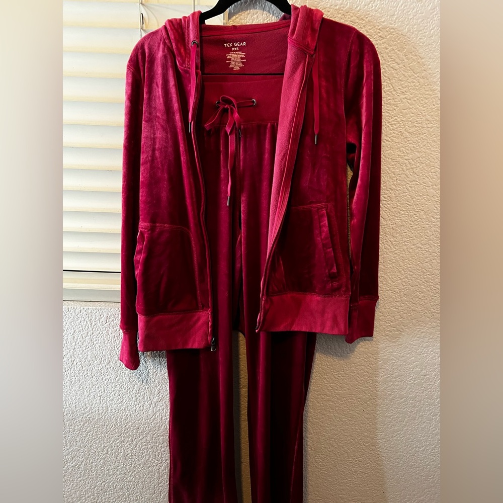 Velour tracksuit